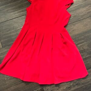 Chic Red Sleeveless Dress
